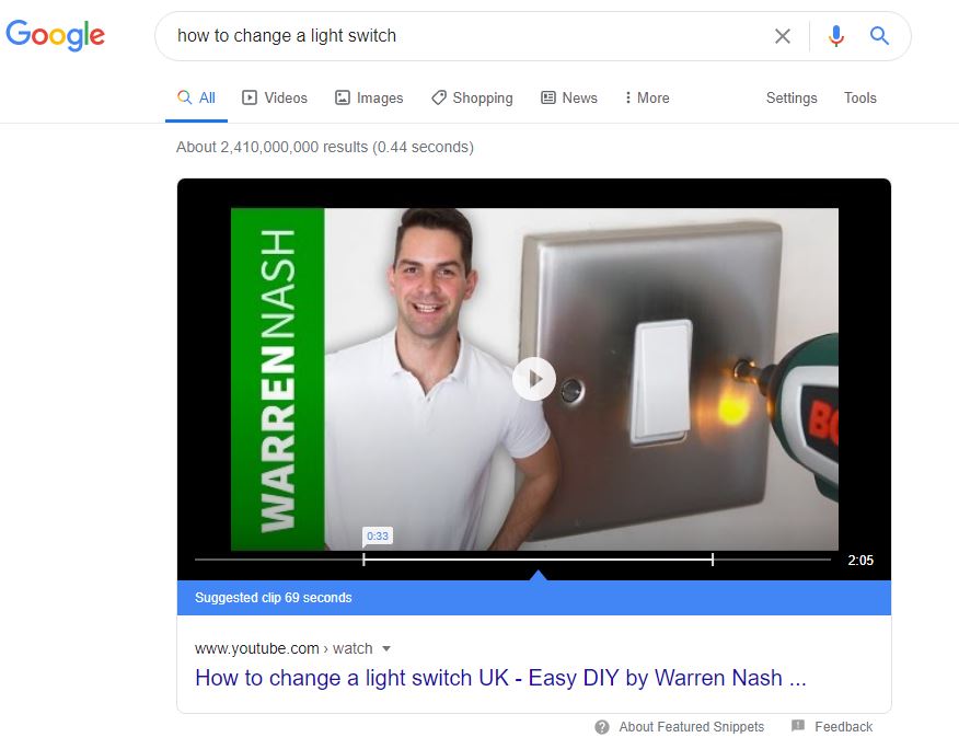 how to change a light switch serps