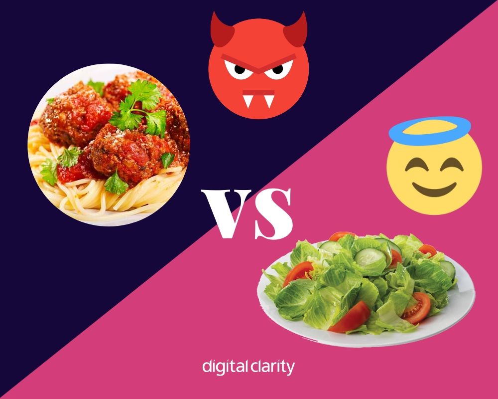 meatballs vs salad - decision making
